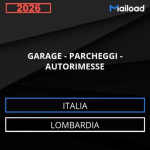 Database Email GARAGE – PARCHEGGI – AUTORIMESSE (Lombardia – Italia)