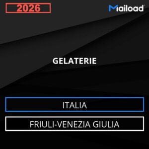Base de datos de correo electrónico HELADERÍAS ( Friuli-Venezia Giulia - Italia)