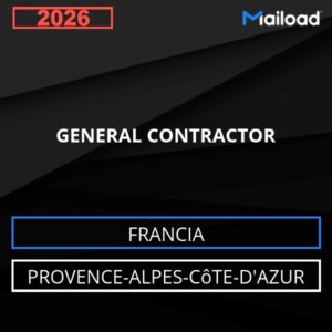 Database Email GENERAL CONTRACTOR (Provence-Alpes-Côte-d’Azur – Francia)