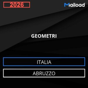 Base de datos de correo electrónico GEOMETRI ( Abruzzo – Italia )