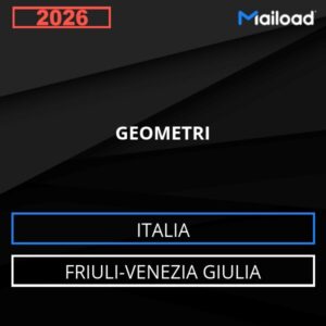 Base de datos de correo electrónico GEÓMETRAS ( Friuli-Venezia Giulia - Italia)