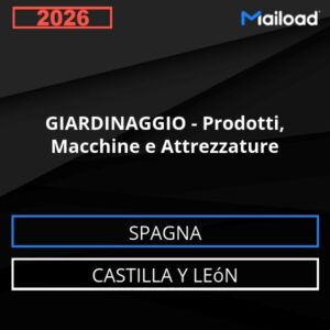 Database Email GIARDINAGGIO – Prodotti, Macchine e Attrezzature (Castilla y León – Spagna)