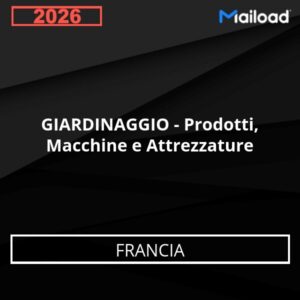 Base de Datos de Correo Electrónico GIARDINAGGIO – Prodotti, Macchine e Attrezzature (Francia)