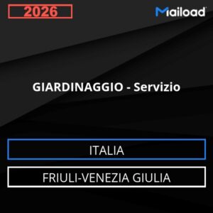 Base de datos de correo electrónico JARDINERÍA – Servicio ( Friuli-Venezia Giulia - Italia)