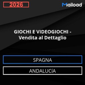 Database Email GIOCHI E VIDEOGIOCHI – Vendita al Dettaglio (Andalucía – Spagna)
