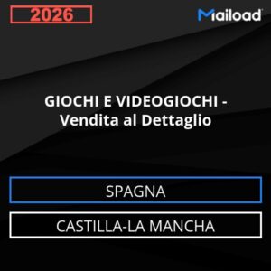 Database Email GIOCHI E VIDEOGIOCHI – Vendita al Dettaglio (Castilla-La Mancha – Spagna)