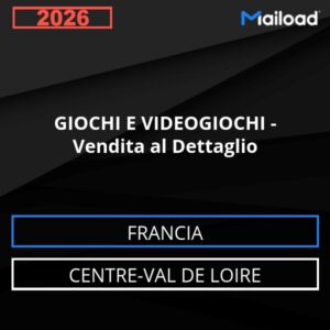 Database Email GIOCHI E VIDEOGIOCHI – Vendita al Dettaglio (Centre-Val de Loire – Francia)