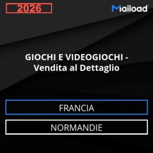 Database Email GIOCHI E VIDEOGIOCHI – Vendita al Dettaglio (Normandie – Francia)