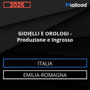 Database Email GIOIELLI E OROLOGI – Produzione e Ingrosso (Emilia-Romagna – Italia)