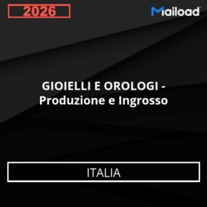 Base de Datos de Correo Electrónico GIOIELLI E OROLOGI – Produzione e Ingrosso (Italia)