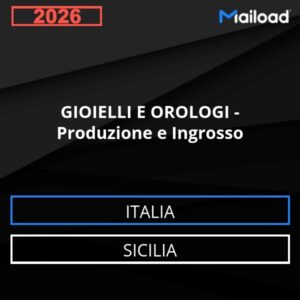 Database Email GIOIELLI E OROLOGI – Produzione e Ingrosso (Sicilia – Italia)