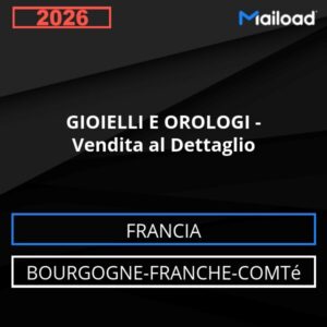 Database Email GIOIELLI E OROLOGI – Vendita al Dettaglio (Bourgogne-Franche-Comté – Francia)