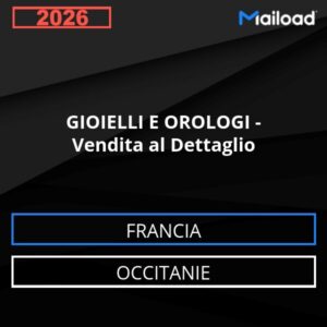 Database Email GIOIELLI E OROLOGI – Vendita al Dettaglio (Occitanie – Francia)