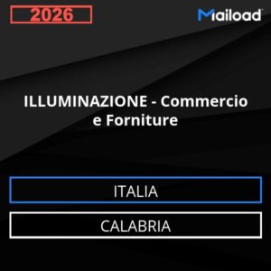 Base de datos de correo electrónico ILUMINACIÓN – Comercio Y Suministros ( Calabria - Italia)