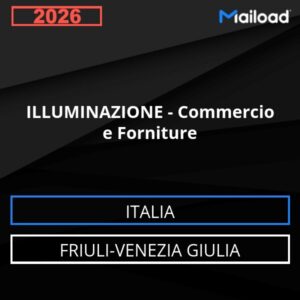 Base de datos de correo electrónico ILUMINACIÓN – Comercio Y Suministros ( Friuli-Venezia Giulia - Italia)