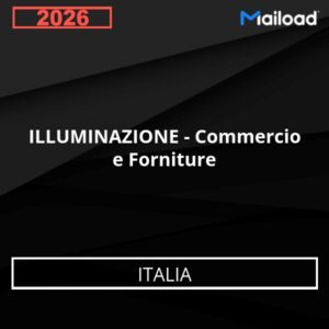 Base de Datos de Correo Electrónico ILLUMINAZIONE – Commercio e Forniture (Italia)