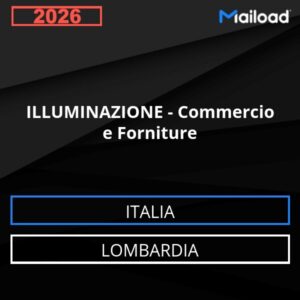 Base de datos de correo electrónico ILUMINACIÓN – Comercio Y Suministros ( Lombardia - Italia)