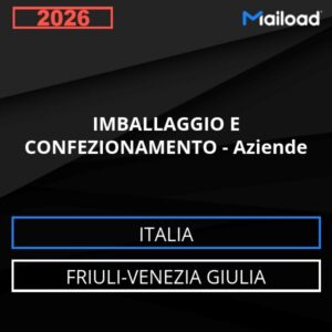 Base de datos de correo electrónico EMBALAJE Y ENVASADO – Empresas ( Friuli-Venezia Giulia - Italia)