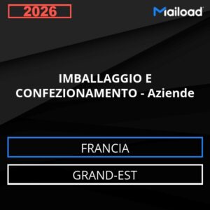 Database Email IMBALLAGGIO E CONFEZIONAMENTO – Aziende (Grand-Est – Francia)