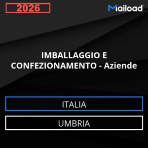 Base de datos de correo electrónico EMBALAJE Y ENVASADO – Empresas ( Umbria - Italia)