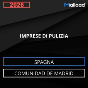 Base de datos de correo electrónico IMPRESE DI PULIZIA ( Comunidad de Madrid – Spagna )