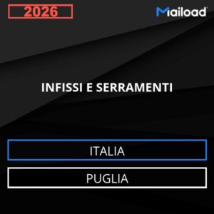 Base de datos de correo electrónico INFISSI E SERRAMENTI ( Puglia – Italia )