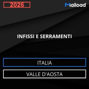 Database Email INFISSI E SERRAMENTI (Valle D’Aosta – Italia)