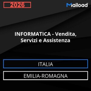 Base de datos de correo electrónico INFORMÁTICA - Venta, Servicios Y Asistencia ( Emilia-Romagna - Italia)