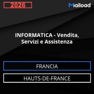 Database Email INFORMATICA – Vendita, Servizi e Assistenza (Hauts-de-France – Francia)