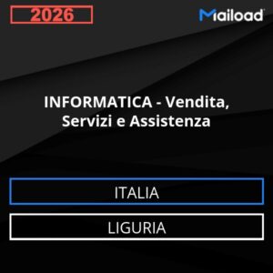 Base de datos de correo electrónico INFORMÁTICA - Venta, Servicios Y Asistencia ( Liguria - Italia)