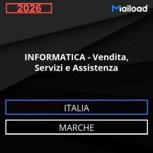 Base de datos de correo electrónico INFORMÁTICA - Venta, Servicios Y Asistencia ( Marche - Italia)