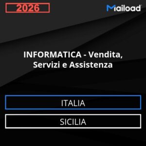 Base de datos de correo electrónico INFORMÁTICA - Venta, Servicios Y Asistencia ( Sicilia - Italia)