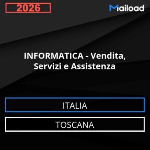 Base de datos de correo electrónico INFORMÁTICA - Venta, Servicios Y Asistencia ( Toscana - Italia)