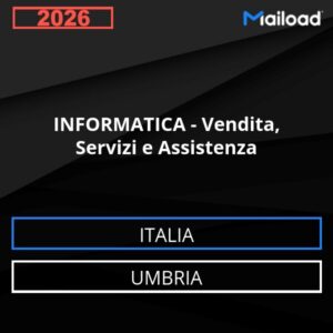 Base de datos de correo electrónico INFORMÁTICA - Venta, Servicios Y Asistencia ( Umbria - Italia)