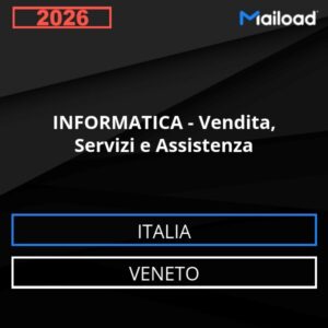 Base de datos de correo electrónico INFORMÁTICA - Venta, Servicios Y Asistencia ( Veneto - Italia)