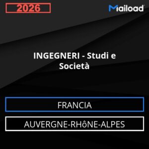 Database Email INGEGNERI – Studi e Società (Auvergne-Rhône-Alpes – Francia)