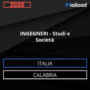 Base de datos de correo electrónico INGENIEROS – Consultas Y Empresas ( Calabria - Italia)