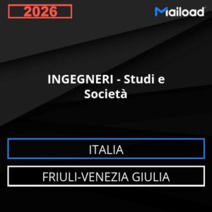 Base de datos de correo electrónico INGENIEROS – Consultas Y Empresas ( Friuli-Venezia Giulia - Italia)