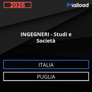 Base de datos de correo electrónico INGENIEROS – Consultas Y Empresas ( Puglia - Italia)