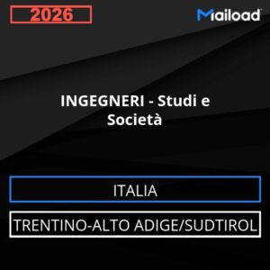 Base de datos de correo electrónico INGENIEROS – Consultas Y Empresas ( Trentino-Alto Adige/Sudtirol - Italia)