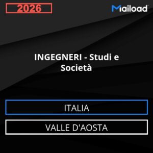 Database Email INGEGNERI – Studi e Società (Valle D’Aosta – Italia)