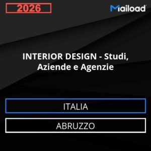 Base de datos de correo electrónico INTERIOR DISEÑO – Consultas , Empresas y Agencias ( Abruzzo - Italia)