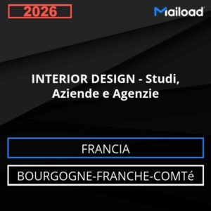 Database Email INTERIOR DESIGN – Studi, Aziende e Agenzie (Bourgogne-Franche-Comté – Francia)