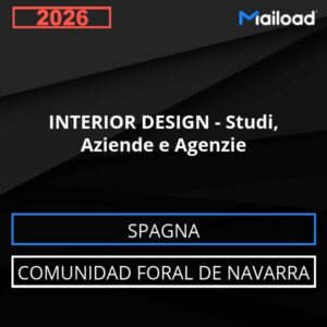 Database Email INTERIOR DESIGN – Studi, Aziende e Agenzie (Comunidad Foral de Navarra – Spagna)