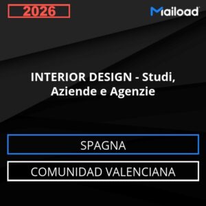 Database Email INTERIOR DESIGN – Studi, Aziende e Agenzie (Comunidad Valenciana – Spagna)