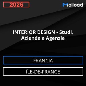 Database Email INTERIOR DESIGN – Studi, Aziende e Agenzie (Île-de-France – Francia)
