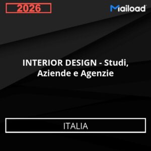 Base de Datos de Correo Electrónico INTERIOR DESIGN – Studi, Aziende e Agenzie (Italia)