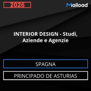 Database Email INTERIOR DESIGN – Studi, Aziende e Agenzie (Principado de Asturias – Spagna)