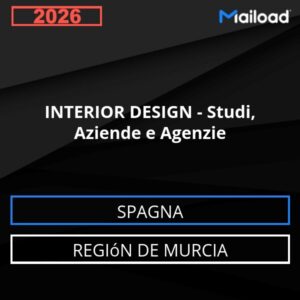 Database Email INTERIOR DESIGN – Studi, Aziende e Agenzie (Región de Murcia – Spagna)