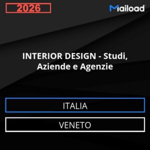 Base de datos de correo electrónico INTERIOR DISEÑO – Consultas , Empresas y Agencias ( Veneto - Italia)